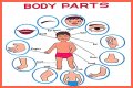 Body part with a pupil